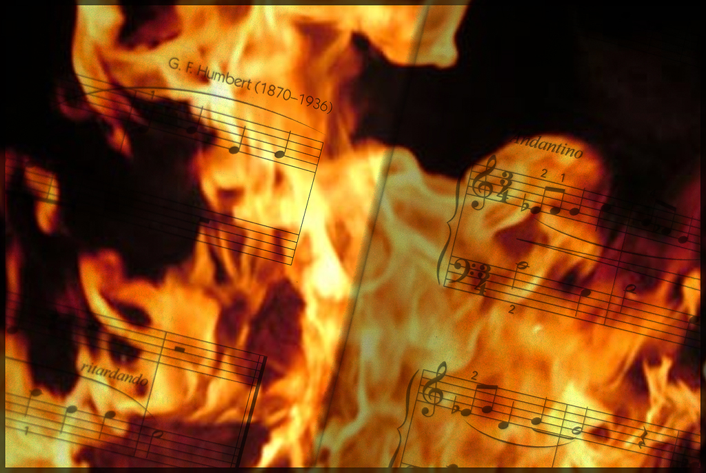 Music on fire by Hudobec