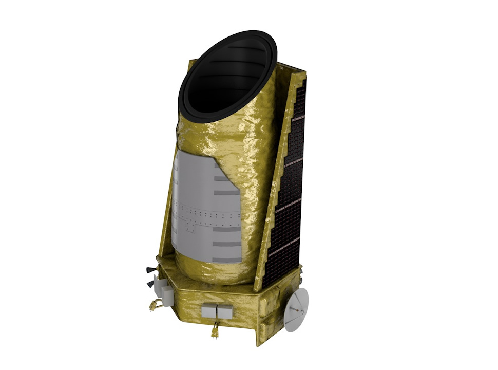 Kepler Telescop 3D Model by tdubic