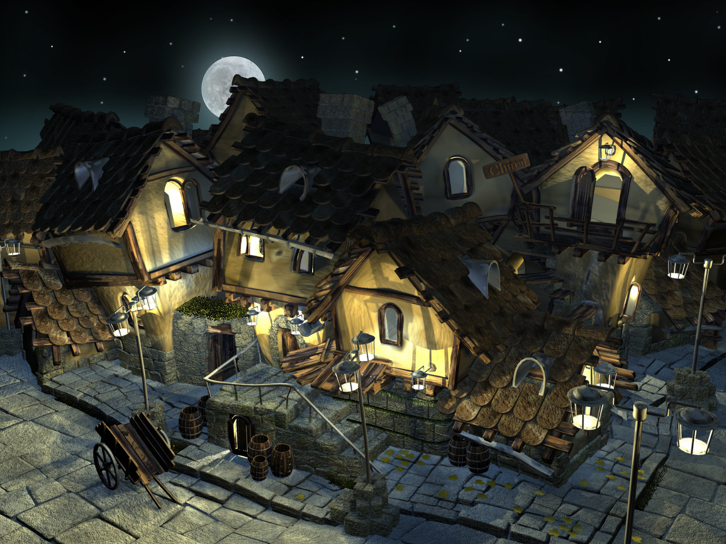 Dwarf Village by mezzoid